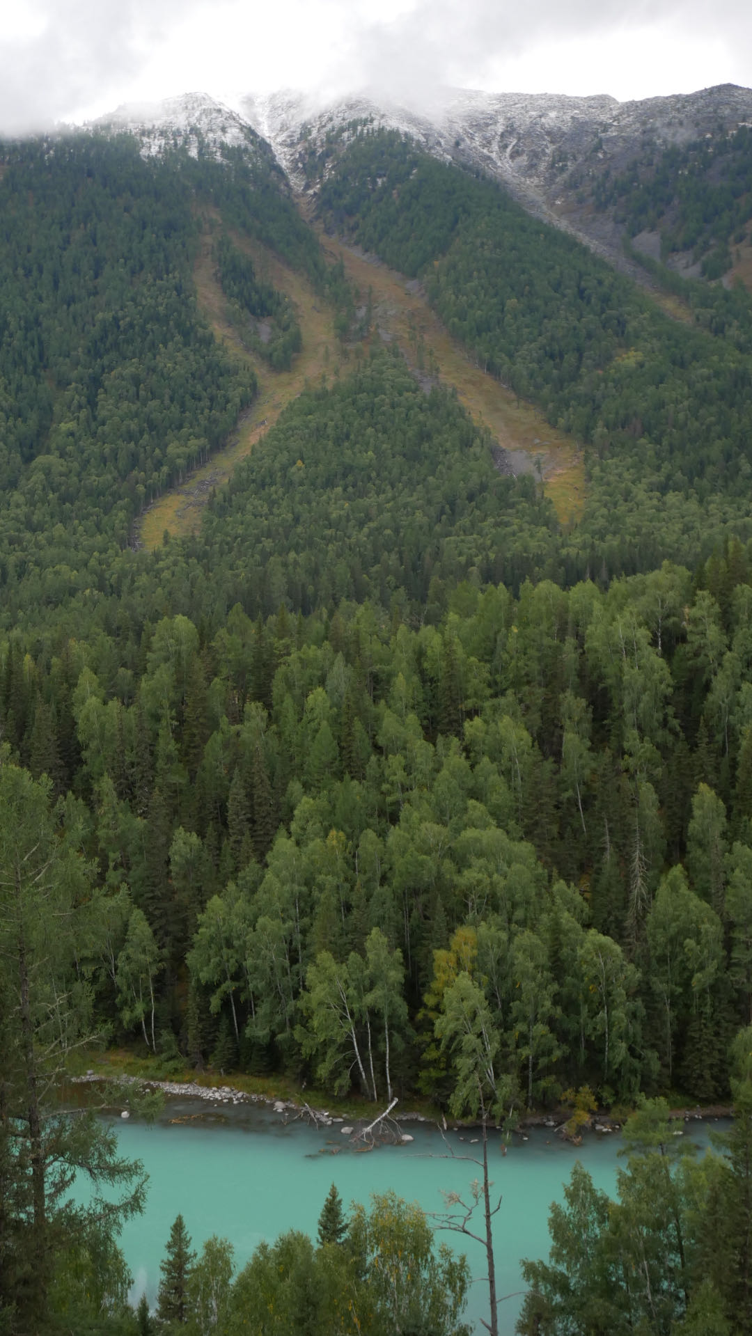 A spectacular view of the Three Bays, seemingly after a landslide