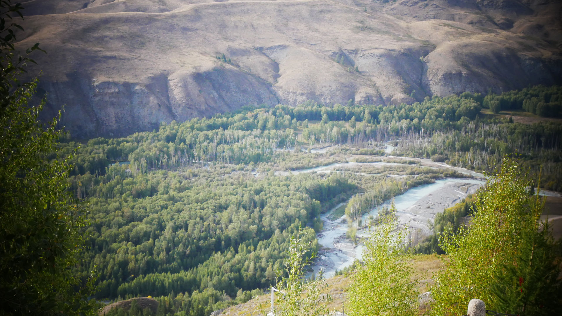 The China-Kazakhstan border at Baihaba
