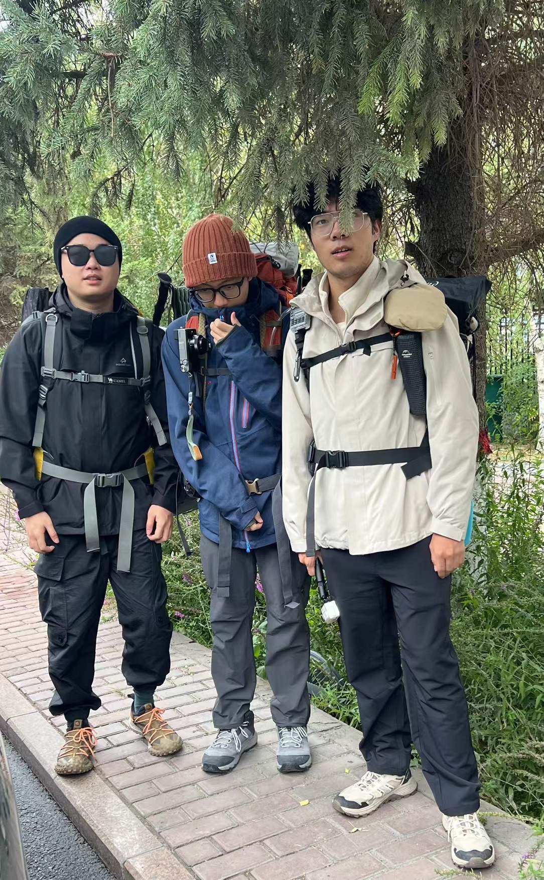 Our only group photo, taken by the carpool driver after we got back to school