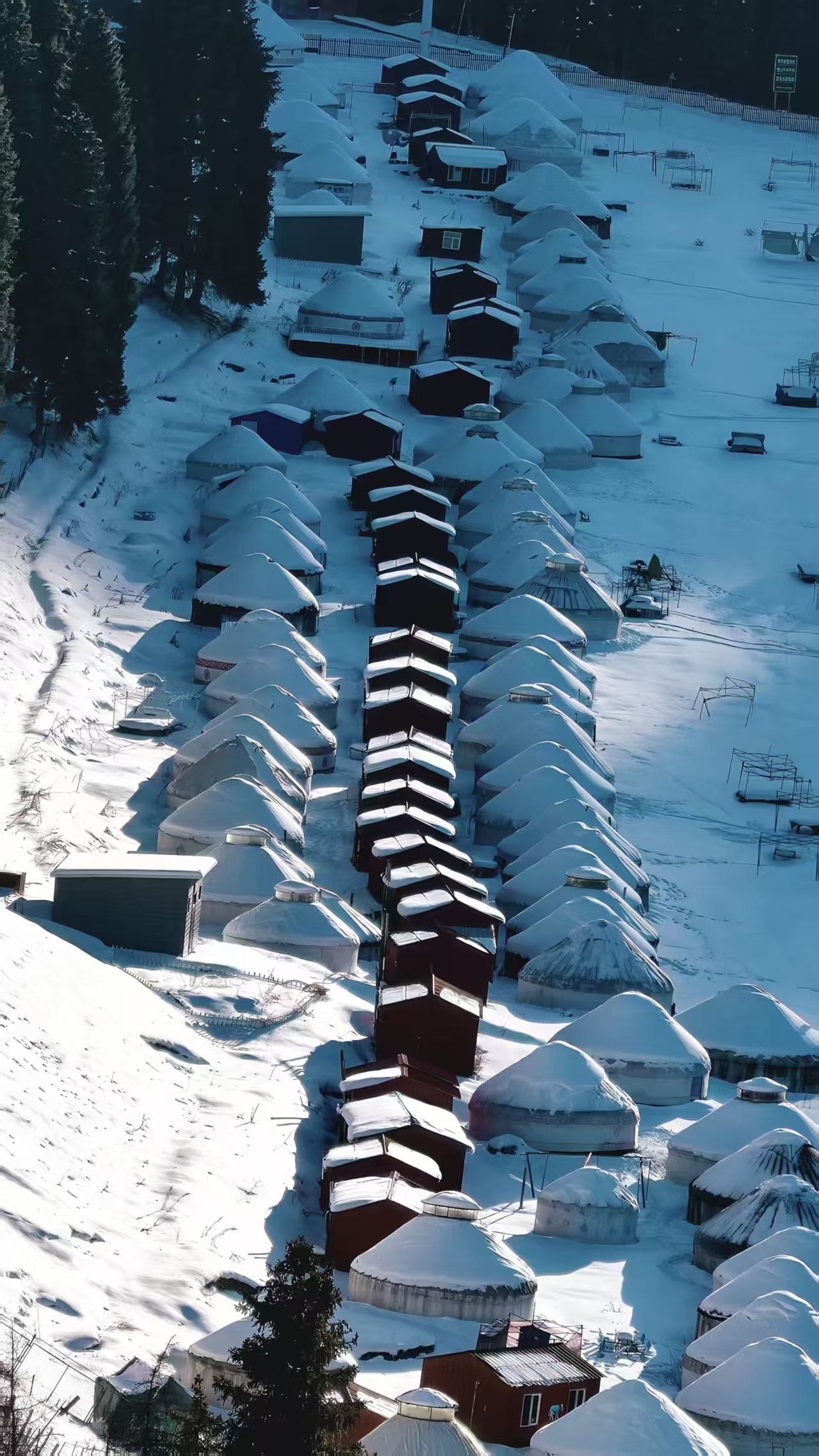 A small village on the way down the mountain